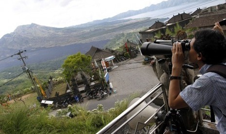 Mount Batur in Bali becomes Indonesia’s first geopark. (illustration)