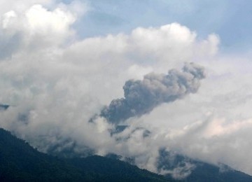 Mount Merapi in Central Java (photo file)