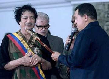 Muammar Khadafi-Hugo Chavez