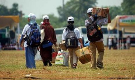 Mudik gratis (Ilustrasi) Minat mudik lebaran 2024 diperkirakan akan melonjak tajam 