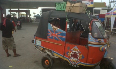 mudik menggunakan bajaj