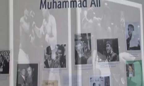 Muhammad Ali di Museum Islam Amerika.