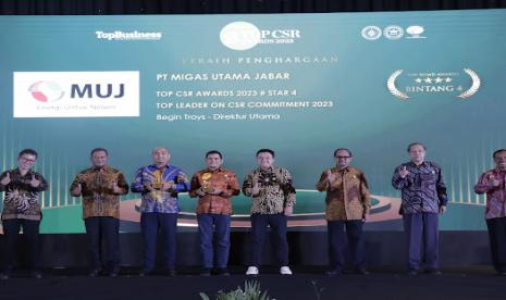 MUJ meraih penghargaan TOP Corporate Social Responsibility (CSR) Awards 2023. 