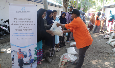 Musaadah Charity dan Rumah Zakat meresmikan huntara baru di Donggala.