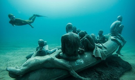 Museum bawah laut pertama di Eropa terletak di Kepulauan Canary, Spanyol