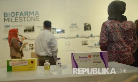 Pruduk-produk vaksin di Museum Biofarma, Bandung. (Republika/Edi Yusuf)