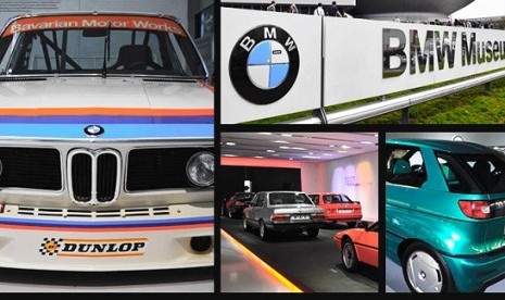 Museum BMW di Munich, Jerman. Ilustrasi