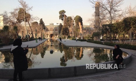 Museum Istana Golestan di kota Teheran.