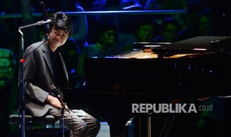 Musisi jazz muda Joey Alexander tampil dalam live in concert di JIEXPO Kemayoran, Jakarta, Ahad (22/5)