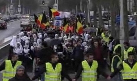 Muslim Belgia menggelar 