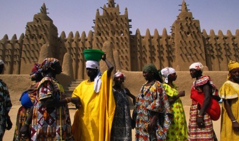  Muslimah di Timbuktu, Mali, Afrika Barat.