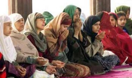 Dewan Muslim Sebut Muslimah India tak Dilarang Shalat Jumat. Muslimah India (ilustrasi)