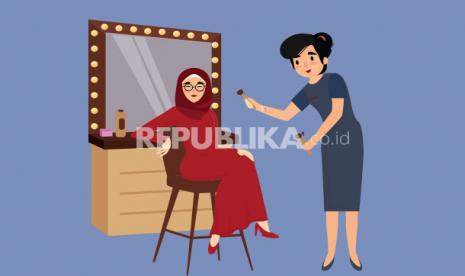 Muslimah bersolek.