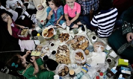 Muslims in Denmark celebrate Eid al-Fitr in Valby, Copenhagen, Thursday, Aug. 8, 2013. Eid al-Fitr marks the end of the holy month of Ramadan, during which Muslims all over the world fast from sunrise to sunset. 