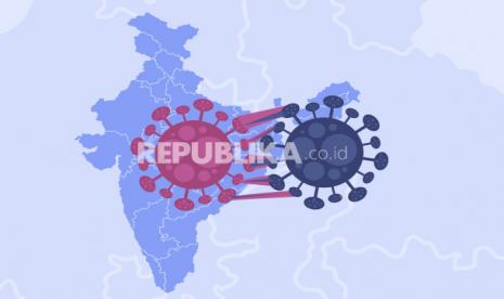 Mutasi varian Covid-19 Delta yang pertama kali terdeteksi di India, ilustrasi