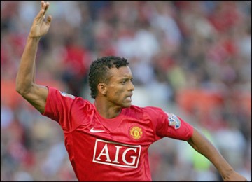 Nani, gelandang Manchester United