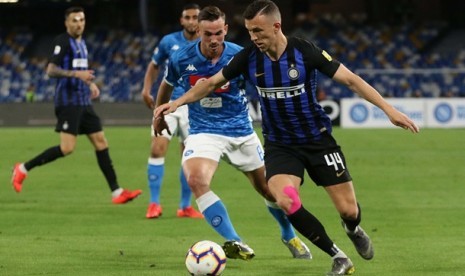 Napoli vs Inter Milan pada pertandingan Serie A Italia pekan ke-37 di Stadion San Paulo, Senin (20/5) dini hari WIB