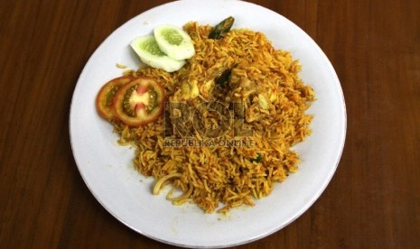 Nasi biryani kambing