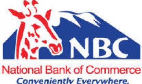 Logo National Bank of Commerce (NBC), salah satu bank syariah di Tanzania.