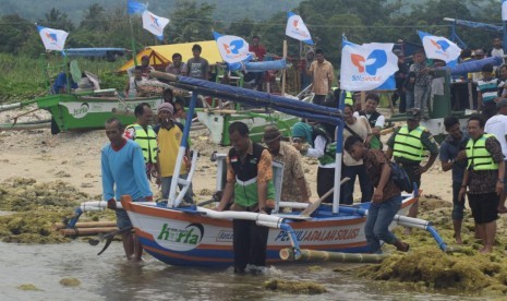 Nelayan di Pandeglang sudah melakukan aktivitasnya kembali, Ahad (24/2).