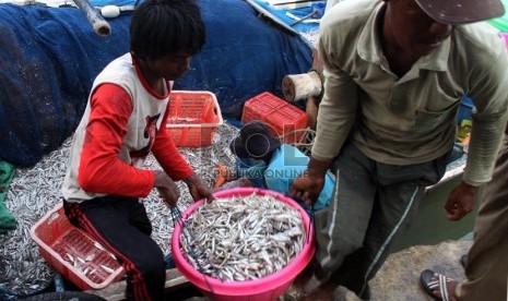  Nelayan membawa ikan (ilustrasi)