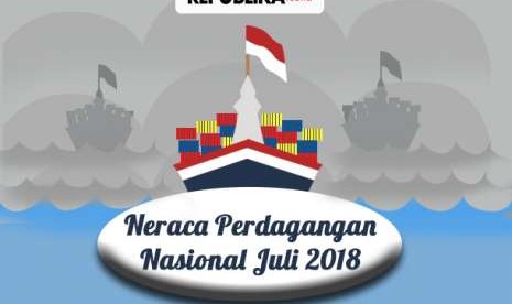 Neraca perdagangan nasional di Juli 2018.