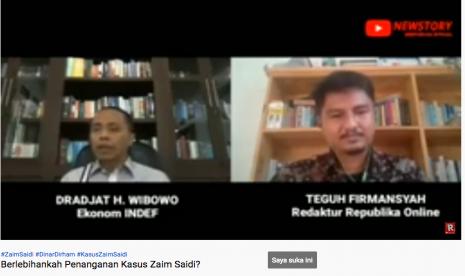 Newstory Republika membahas tentang penangkapan Zaim Saidi terkait dengan penggunaan dinar dirham