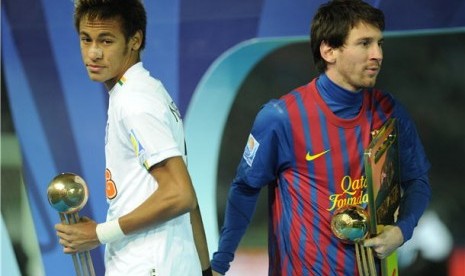 Neymar dan Lionel Messi 