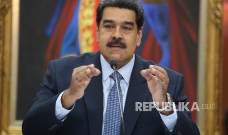 Nicolas Maduro. Sanksi AS telah menjatuhkan ekonomi dan menyengsarakan rakyat Venezuela. Ilustrasi.