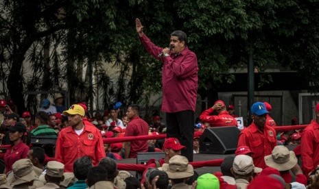 Nicolas Maduro saat kampanye beberapa waktu lalu