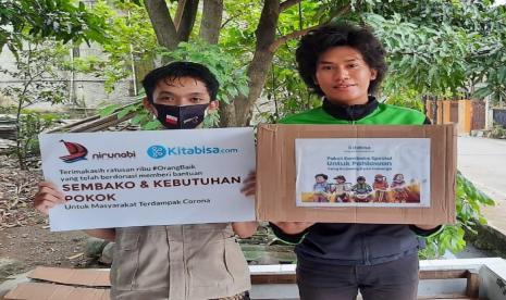 Nirunabi Foundation kembali lagi mendistribusikan Paket Sembako Bagi Warga Terdampak Covid-19. Kali ini organisasi sosial tersebut bekerjasama dengan Kitabisa.com mendistribusikan 1000 paket sembako untuk area kecamatan Bojonggede terdiri dari 4 desa yaitu Kedung waringin, Bojonggede, Bojong baru, dan Pabuaran.  