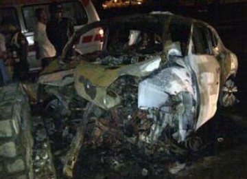 Nissan Juke yang terbakar