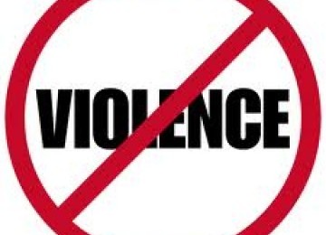 No violence sign (illustration)