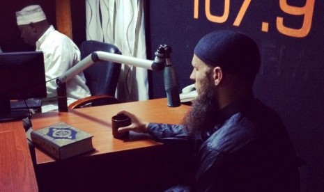 Nourdeen Wildermaan (right) is actively engaged in dakwah or teaching Islam, including talking on Islam in the radio. (File)