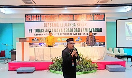 NRA Cabang Surabaya menggelar manasik umrah sehari sebelum keberangkatan jamaah ke Tanah Suci.