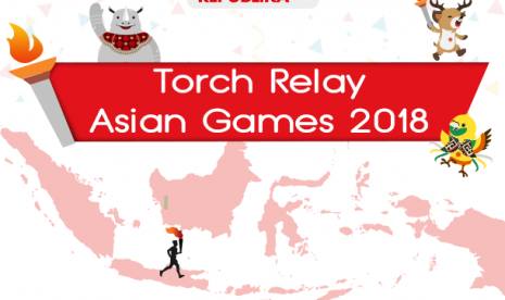 Obor Asian Games dibawa keliling 53 kota di Indonesia.