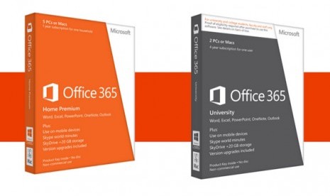 Office 365 Home Premium dan Office 365 University