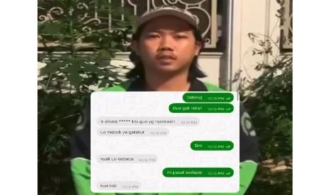 Oknum driver Gojek yang berseteru dengan Awkarin meminta maaf.