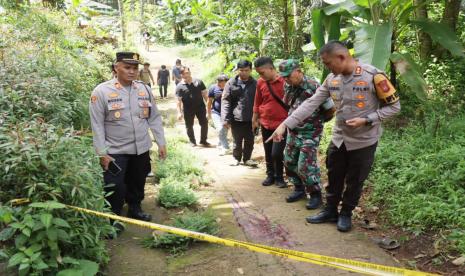 Olah TKP suami mutilasi istri di Ciamis