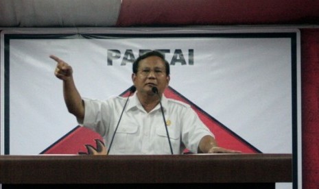 One of the most potential candidates to run for presidency, Prabowo Subianto (file photo)