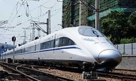 One varian of Chinese designed high speed rail (illustration)