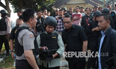 Operasi pembebasan sandera di Rutan cabang Salemba, Mako Brimob, Kelapa Dua, Jakarta, Kamis (10/5).