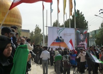 Orasi penyambutan GMJ di University of Sistan an Baluchestan, Zahedan Iran, Kamis (15/3). (Republika/Nashih Nashrullah)