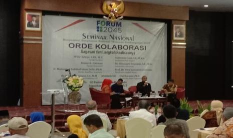 Forum 2045 mengajak elemen bangsa bersama wujudkan orde kolaborasi. 