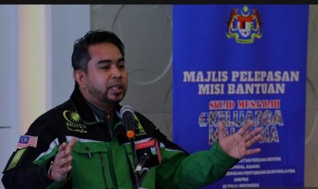  Ormas Islam Malaysia Resmikan Empat Masjid di Palu. Foto:  Chief Executive Officer (CEO) MAPIM, Ahmad Sani Abdul Alim.