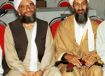 Usamah bin Ladin (kanan) dan Ayman al Zawahri (kiri).