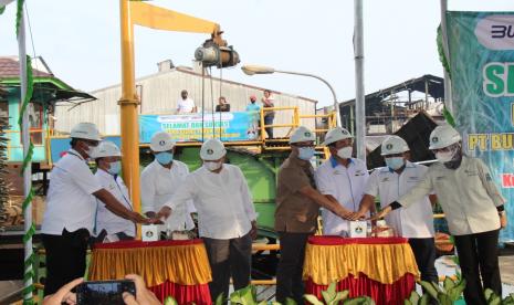 Pabrik Gula Bunga Mayang (Lampung) masuk musim giling, Kamis (24/6). 