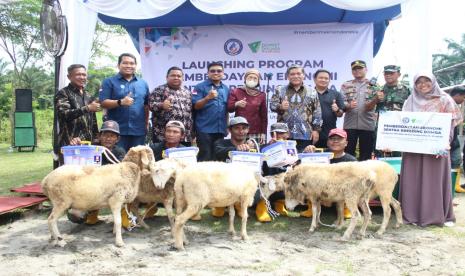 Pada acara peresmian Sentra Breeding Domba Kolaborasi YBM BRILiaN dengan Dompet Dhuafa, turut hadir Ketua Dewan Pembina Dompet Dhuafa Waspada, Hj. Rayati Syafrin, MBA MM, Jajaran Pengurus YBM BRILiaN RO Medan, Kepala Cabang BSI KC. Adam Malik Zul Irfan Lubis, Kadis PUPR Deli Serdang Janso Sipahutar ST. MT, Kadis Pertanian Deli Serdang Rahman Saleh Dongoran, SP., M.Si, Camat Hamparan Perak Jahar Effendy S.Sos, M.AP, Kepala Desa Bulu Cina Ramiyadi, dan seluruh Forkopimda serta Forkopimcam setempat.