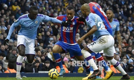 Setelah kena sanksi UEFA, nasib City dipertanyakan bila jadi juara Champion (Foto: pemain manchester city)