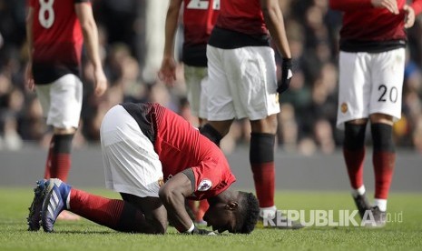 Gelandang serang United Paul Pogba 